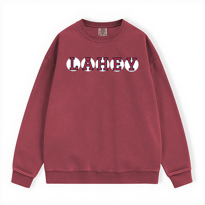 LAHEY RETIRED SOX LETTER CREWNECK