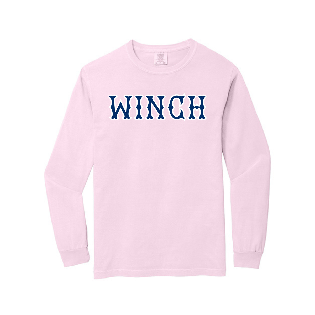 WINCH NAVY SOX LETTERS LONG SLEEVE