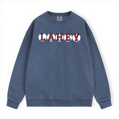 LAHEY RETIRED SOX LETTER CREWNECK