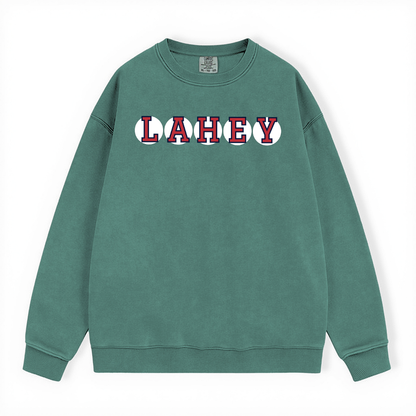 LAHEY RETIRED SOX LETTER CREWNECK