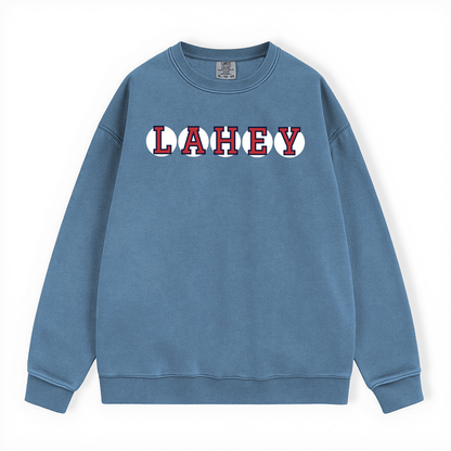 LAHEY RETIRED SOX LETTER CREWNECK