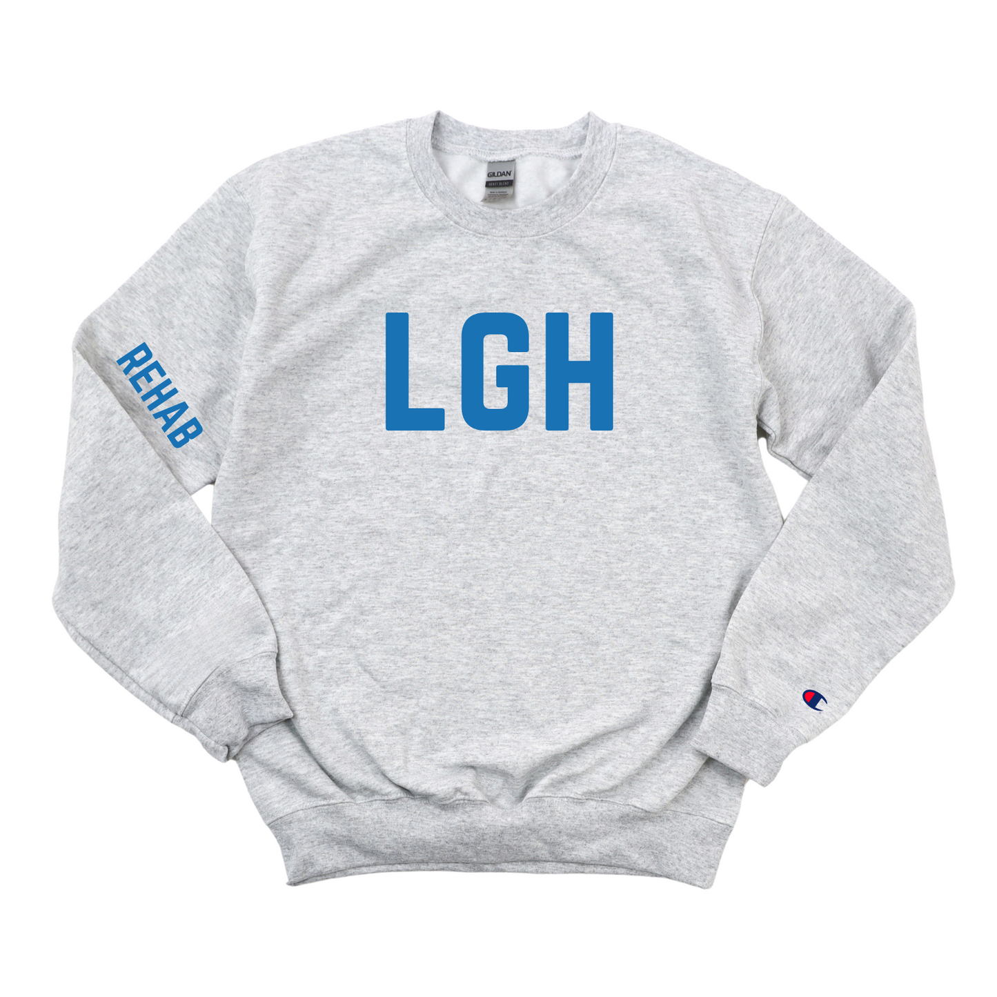 ROYAL BLUE LGH REHAB CHAMPION CREWNECK
