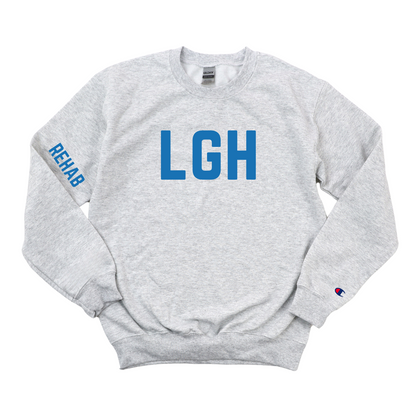 ROYAL BLUE LGH REHAB CHAMPION CREWNECK