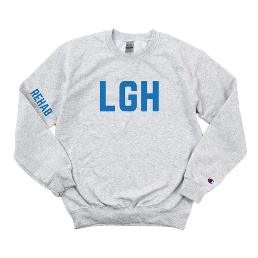 ROYAL BLUE LGH REHAB CHAMPION CREWNECK