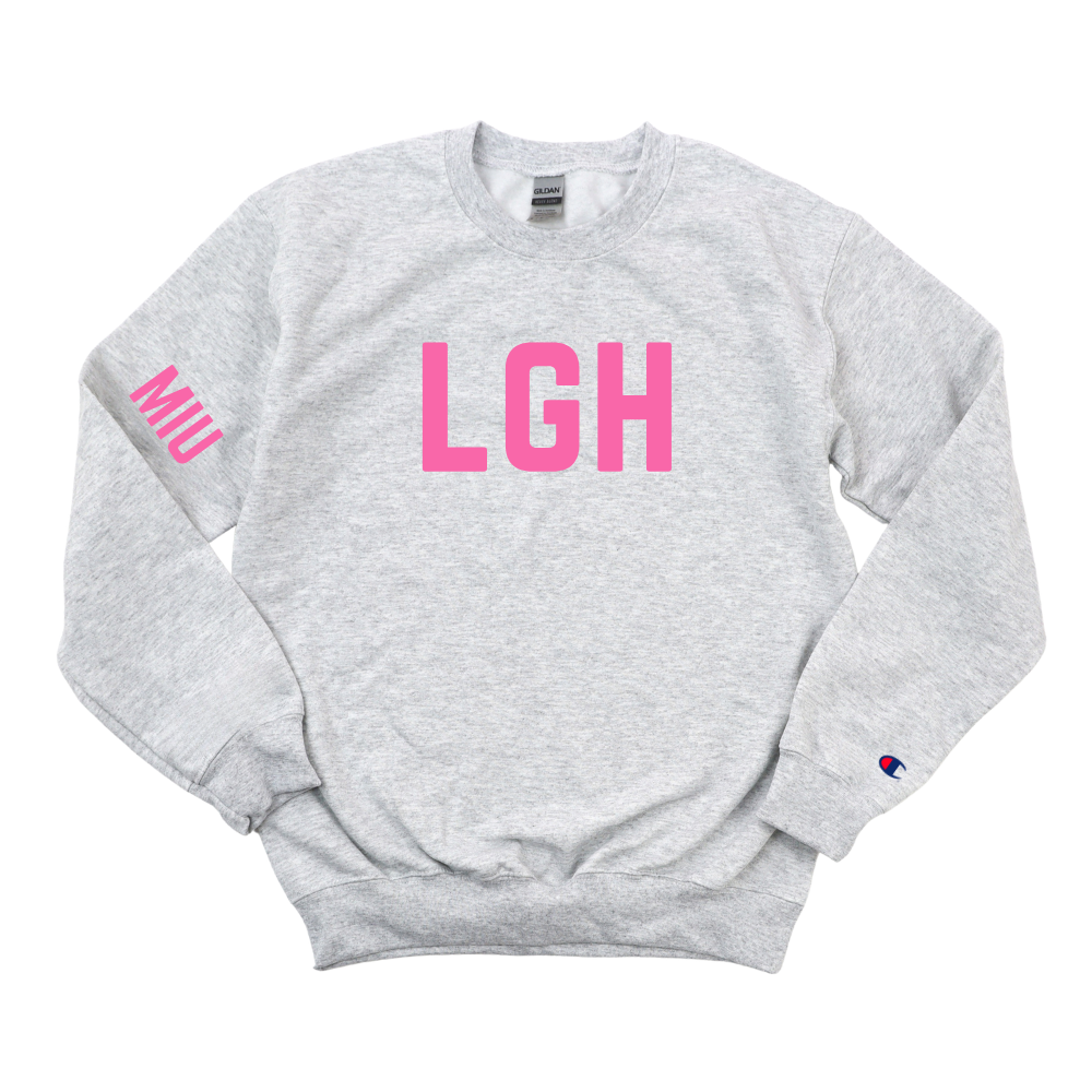 PINK LGH RN - MIU CHAMPION CREWNECK