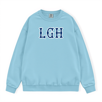 LGH NAVY SOX LETTERS CREWNECK