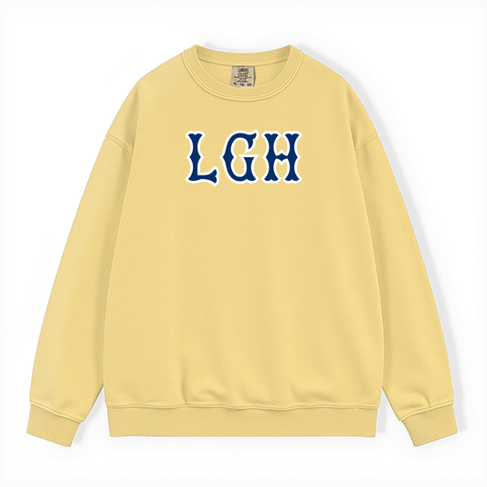LGH NAVY SOX LETTERS CREWNECK