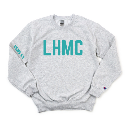 TEAL LHMC  - NEURO ICU CHAMPION CREWNECK