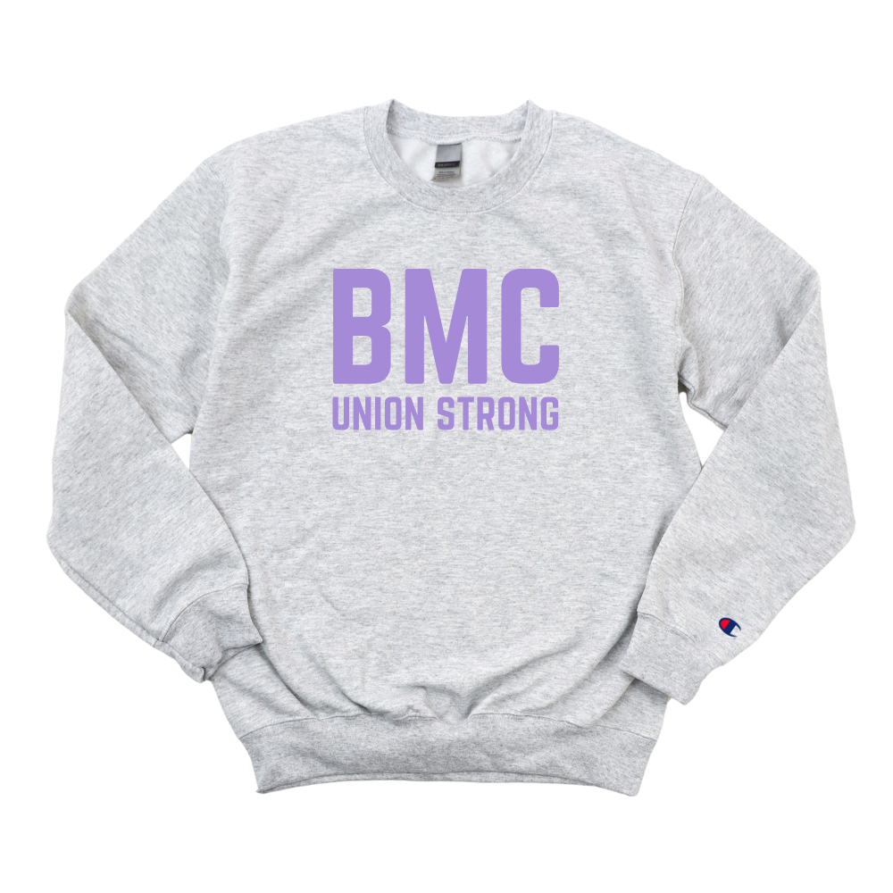 LILAC BMC UNION STRONG CHAMPION CREWNECK
