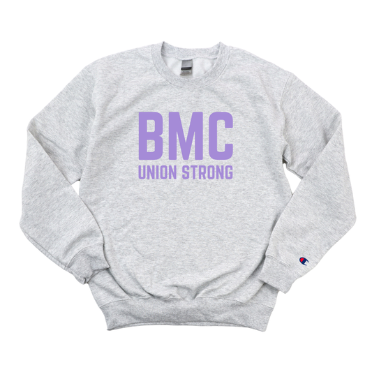 LILAC BMC UNION STRONG CHAMPION CREWNECK