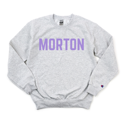 LILAC MORTON CHAMPION CREWNECK
