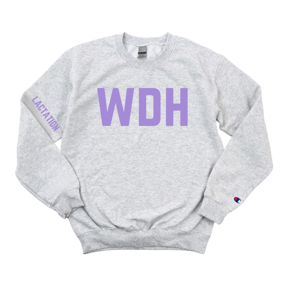 WDH LACTATION CHAMPION CREWNECK