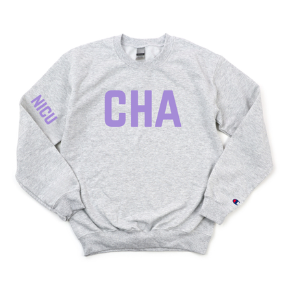CHA NICU CHAMPION CREWNECK