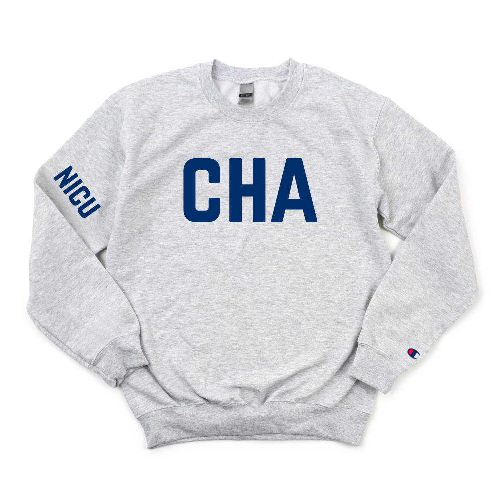 CHA NICU CHAMPION CREWNECK