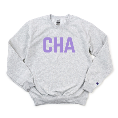 LILAC CHA CHAMPION CREWNECK