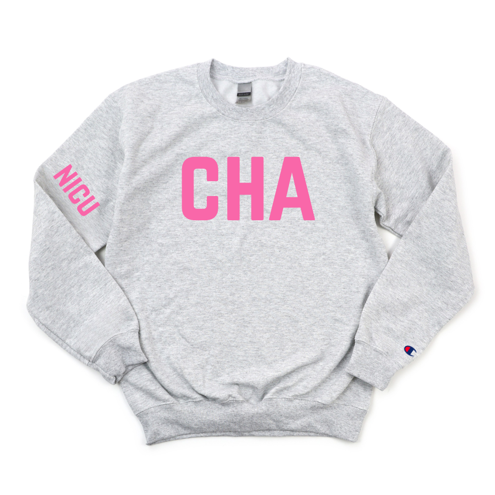 CHA NICU CHAMPION CREWNECK