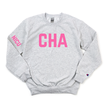 CHA NICU CHAMPION CREWNECK