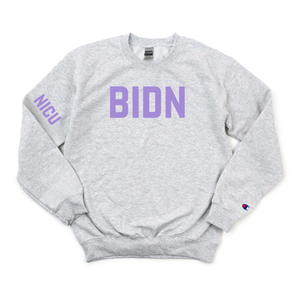BIDN NICU CHAMPION CREWNECK