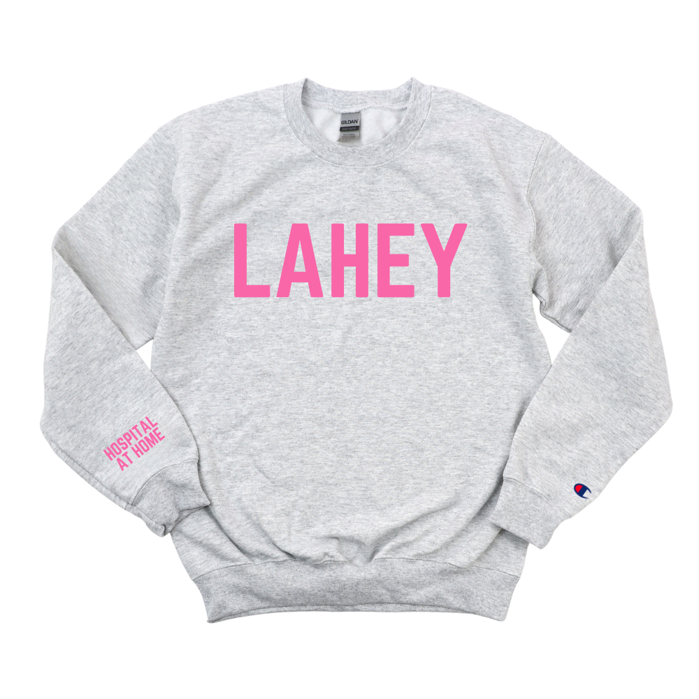 PINK LAHEY RN HOSPITAL AT HOME CHAMPION CREWNECK
