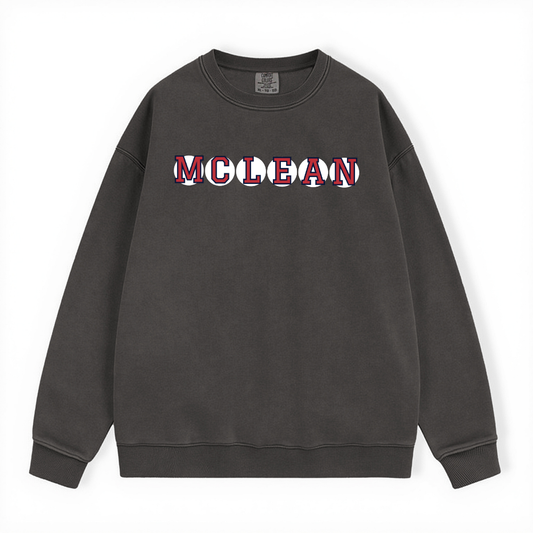 MCLEAN RETIRED SOX LETTER CREWNECK
