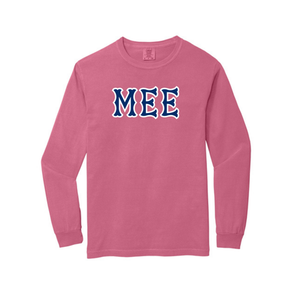 MEE NAVY SOX LETTERS LONG SLEEVE