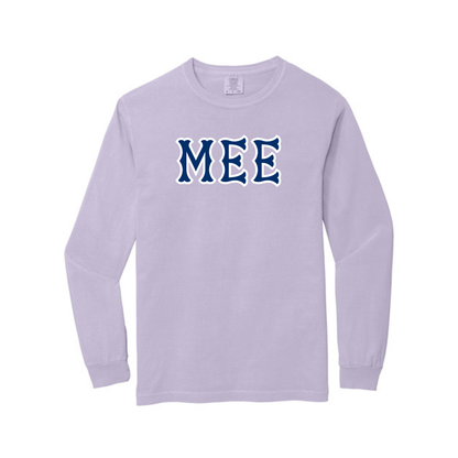 MEE NAVY SOX LETTERS LONG SLEEVE