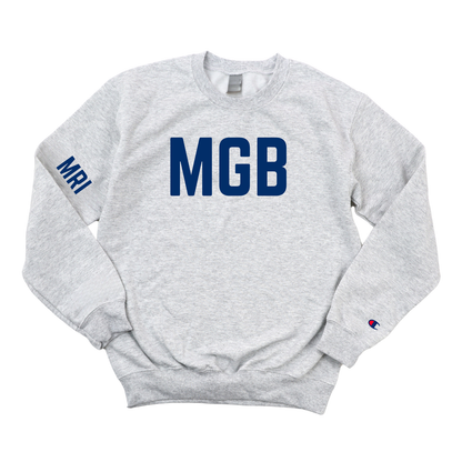 NAVY MGB MRI CHAMPION CREWNECK