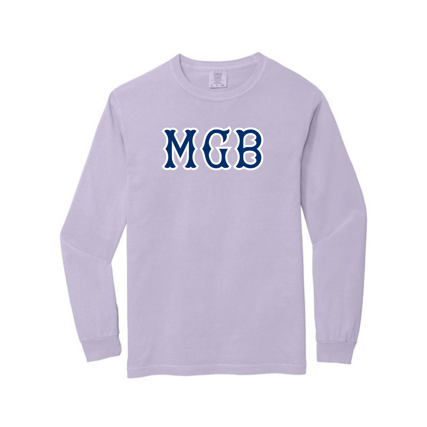 MGB NAVY SOX LETTERS LONG SLEEVE