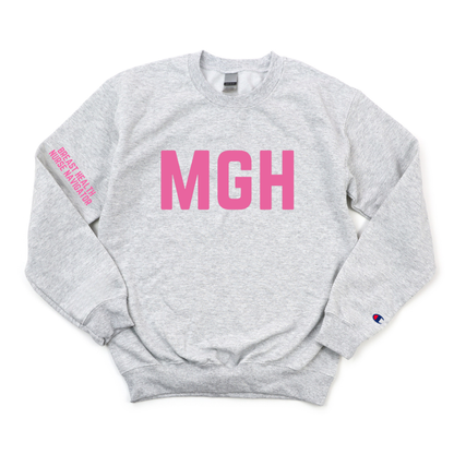 PINK MGH RN - BREAST HEALTH NURSE NAVIGATOR CHAMPION CREWNECK