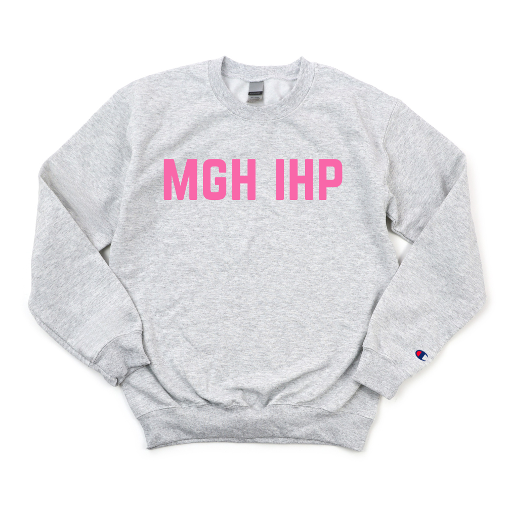 PINK MGH IHP BREAST CANCER AWARENESS CHAMPION CREWNECK