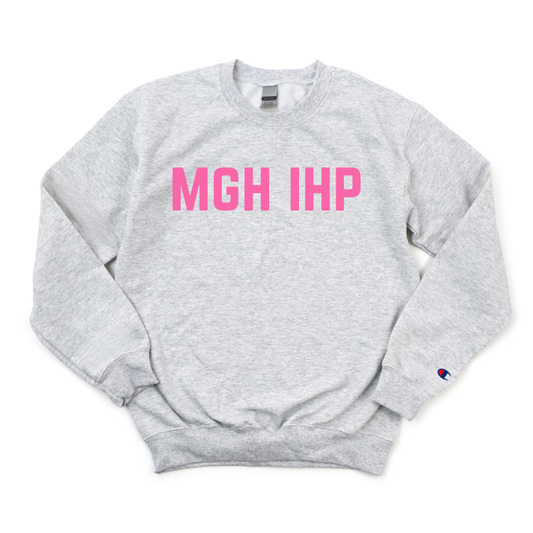 PINK MGH IHP BREAST CANCER AWARENESS CHAMPION CREWNECK