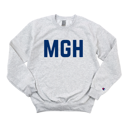 NAVY MGH CFA CHAMPION CREWNECK - CLEARANCE