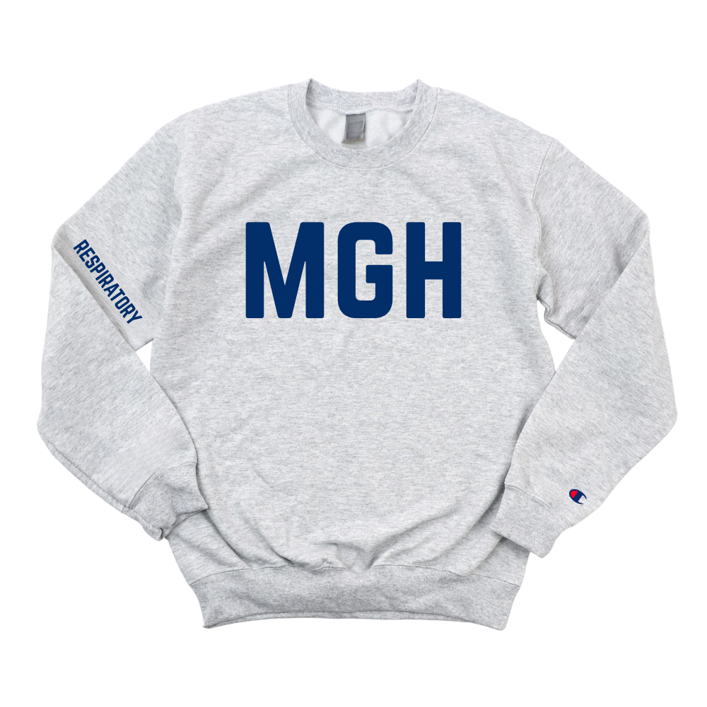 NAVY BLUE MGH ECMO SPECIALIST RESPIRATORY CHAMPION CREWNECK