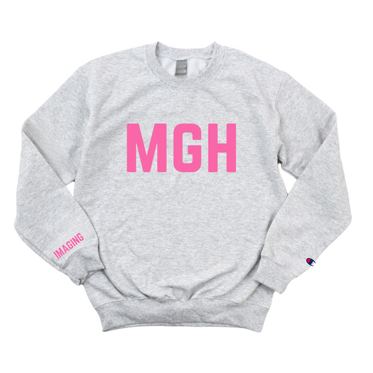 PINK MGH CT CHAMPION CREWNECK
