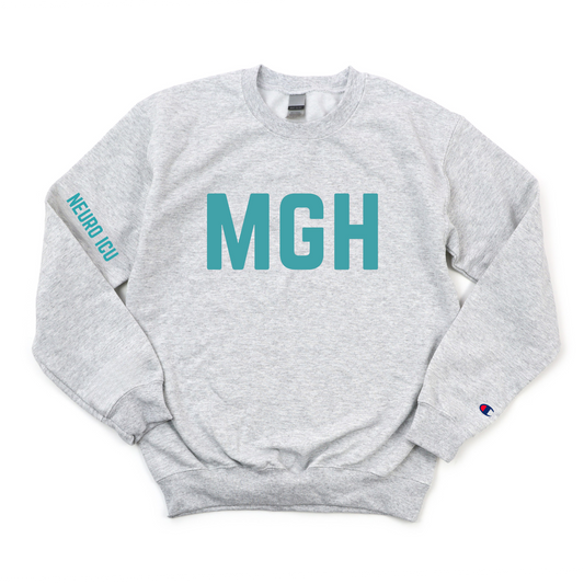 TEAL MGH - NEURO ICU CHAMPION CREWNECK