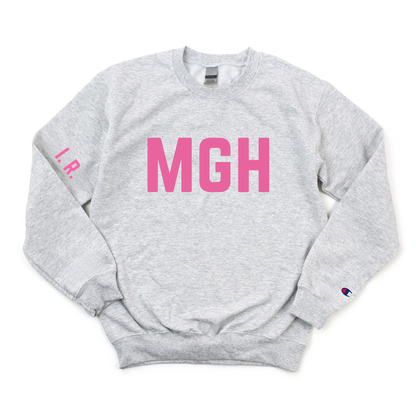 PINK MGH I. R. CHAMPION CREWNECK