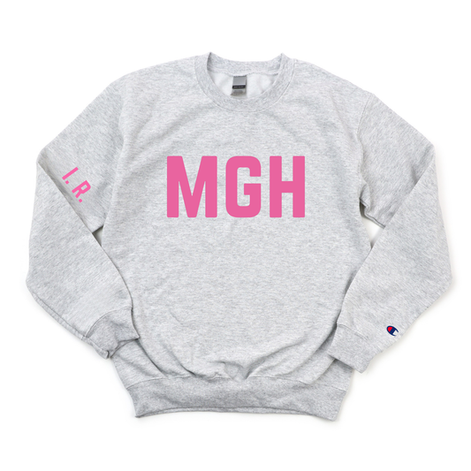 PINK MGH I. R. CHAMPION CREWNECK