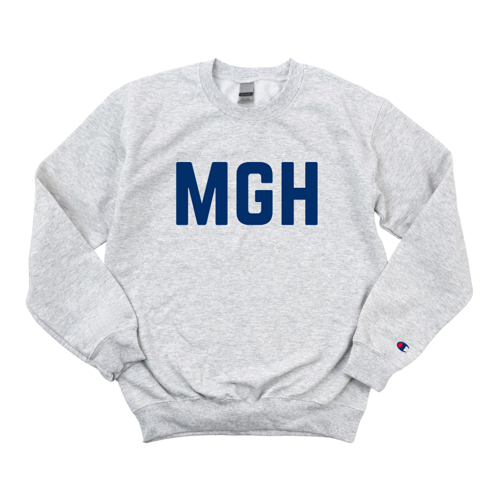 NAVY MGH RN CHAMPION CREWNECK CLEARANCE