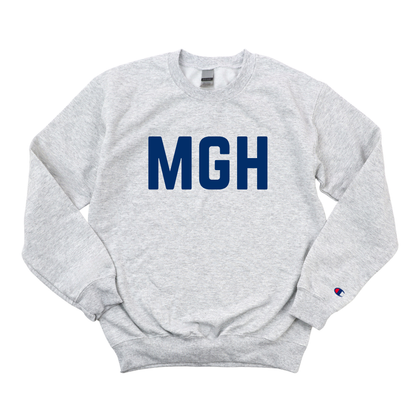 NAVY MGH RN CHAMPION CREWNECK CLEARANCE