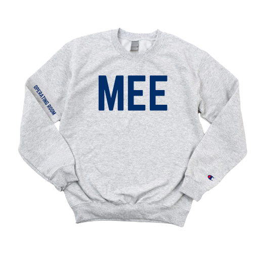NAVY MEE ANESTHESIA OPERATING ROOM CHAMPION CREWNECK