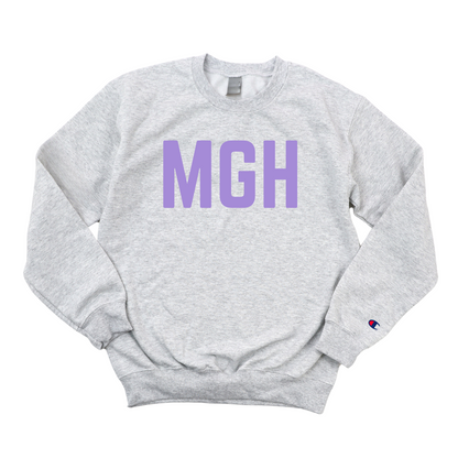LILAC MGH RN CHAMPION CREWNECK
