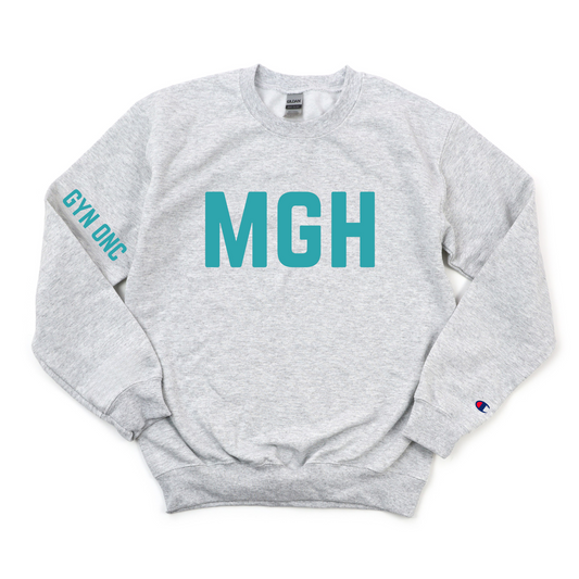 TEAL MGH GYN ONC CHAMPION CREWNECK