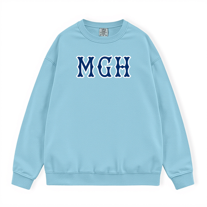 MGH NAVY SOX LETTERS CREWNECK
