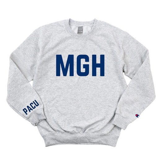 NAVY MGH PACU CHAMPION CREWNECK