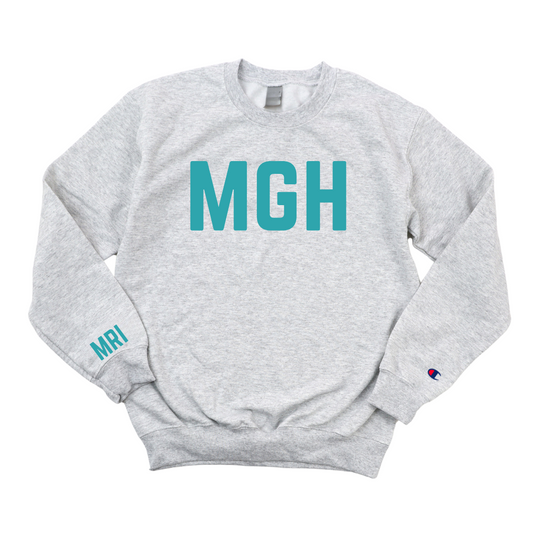 TEAL MGH RADIOLOGY MRI CREWNECK