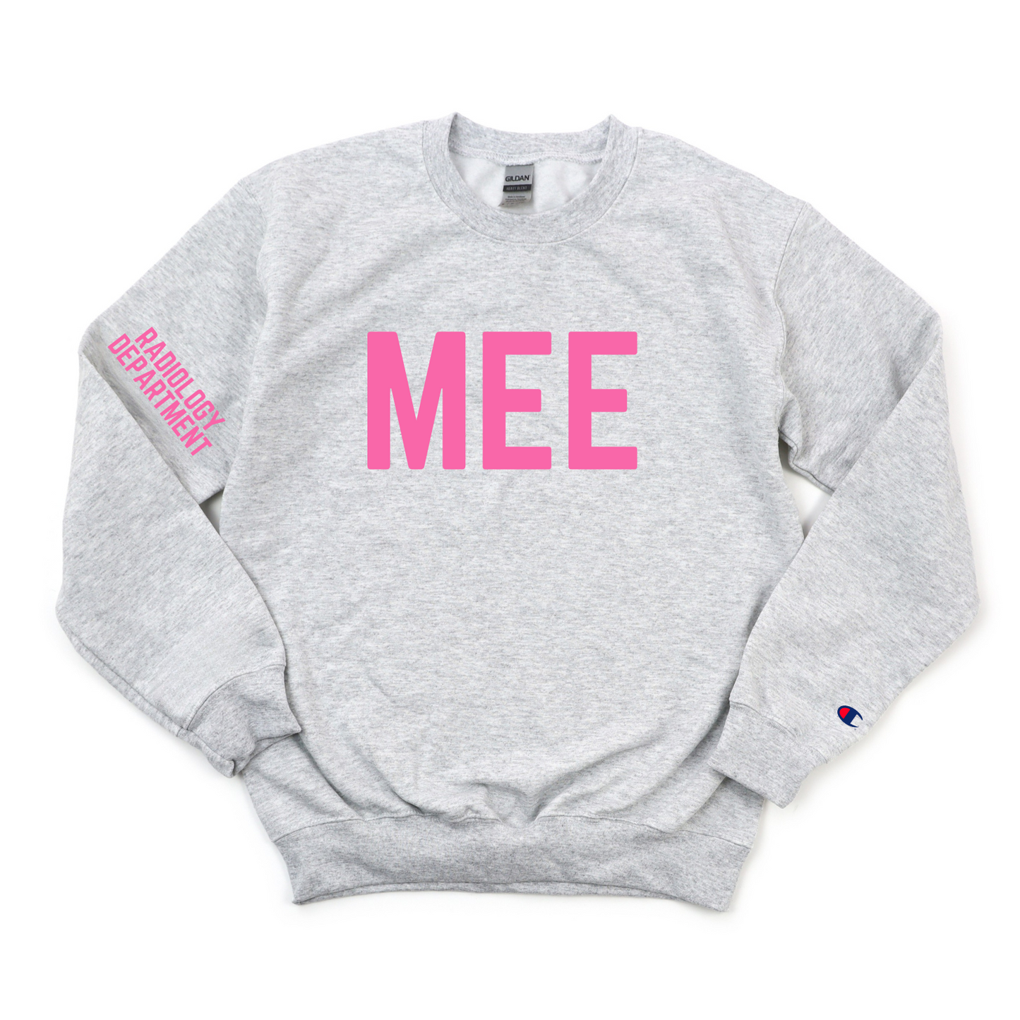 PINK MEE RADIOLOGY DEPARTMENT CHAMPION CREWNECK