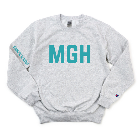 TEAL MGH CANCER CENTER CHAMPION CREWNECK