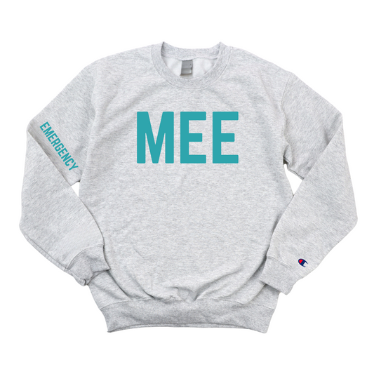 TEAL MEE EMERGENCY CHAMPION CREWNECK