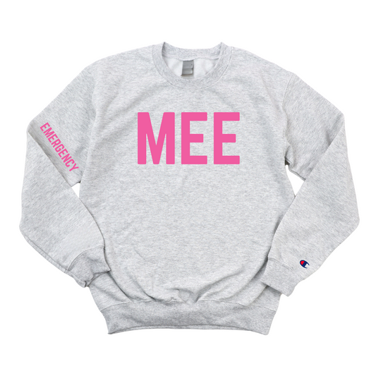 PINK MEE EMERGENCY CHAMPION CREWNECK