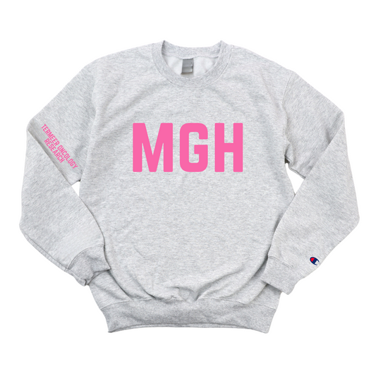 PINK MGH TERMEER ONCOLOGY RESEARCH CHAMPION CREWNECK